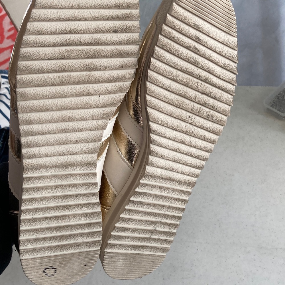 Madden Girl Metallic Gold Jumper Sneakers - Picture 6 of 7